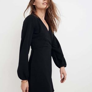 Madewell long sleeve faux wrap dress.